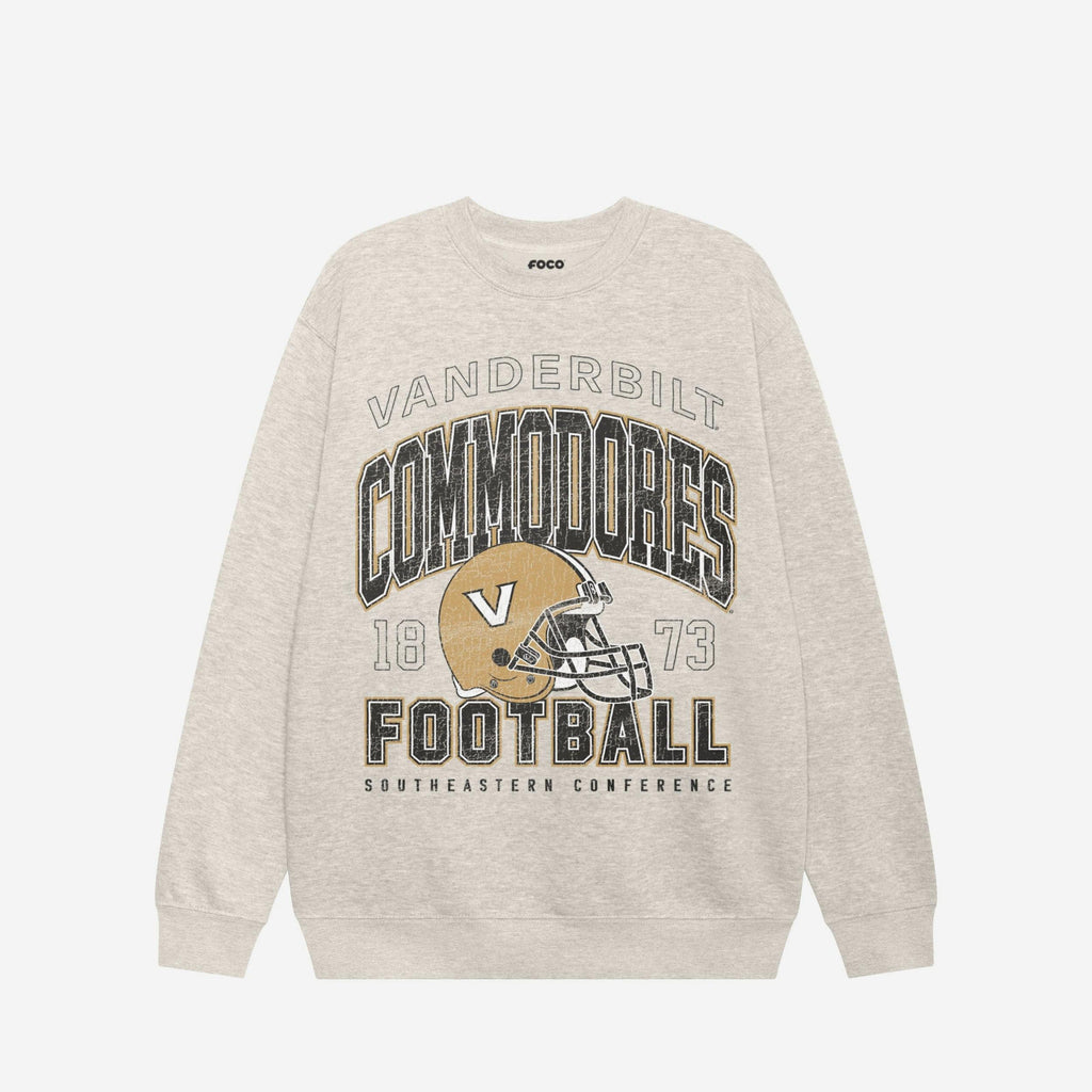 Vanderbilt Commodores Varsity Crew Neck Sweatshirt FOCO S - FOCO.com