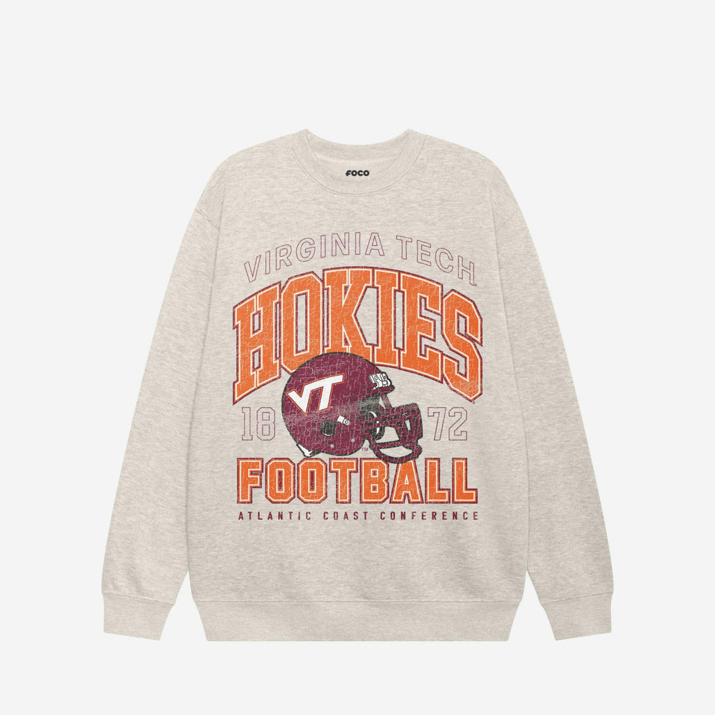 Virginia Tech Hokies Varsity Crew Neck Sweatshirt FOCO S - FOCO.com