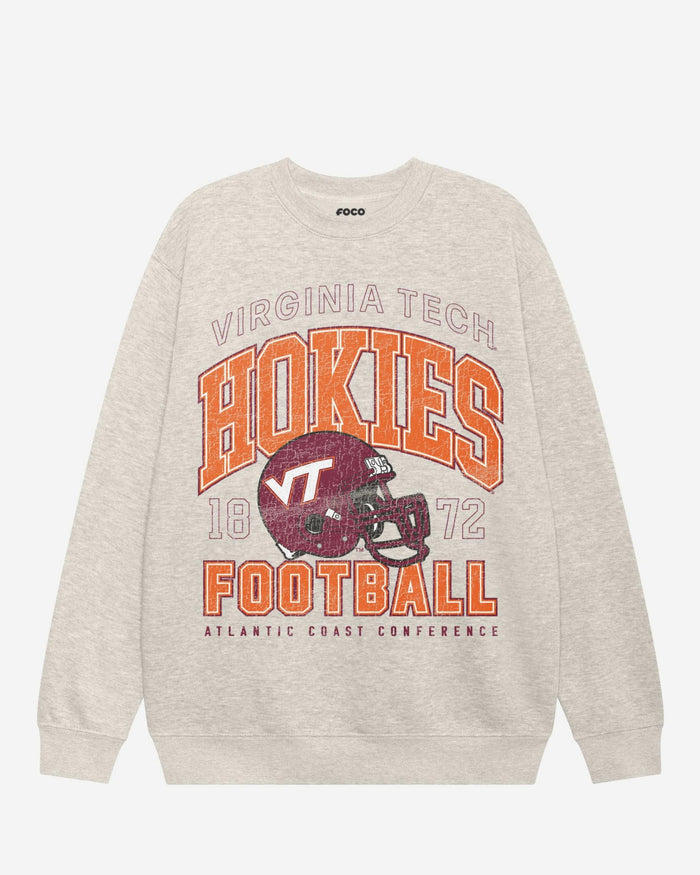 Virginia Tech Hokies Varsity Crew Neck Sweatshirt FOCO S - FOCO.com