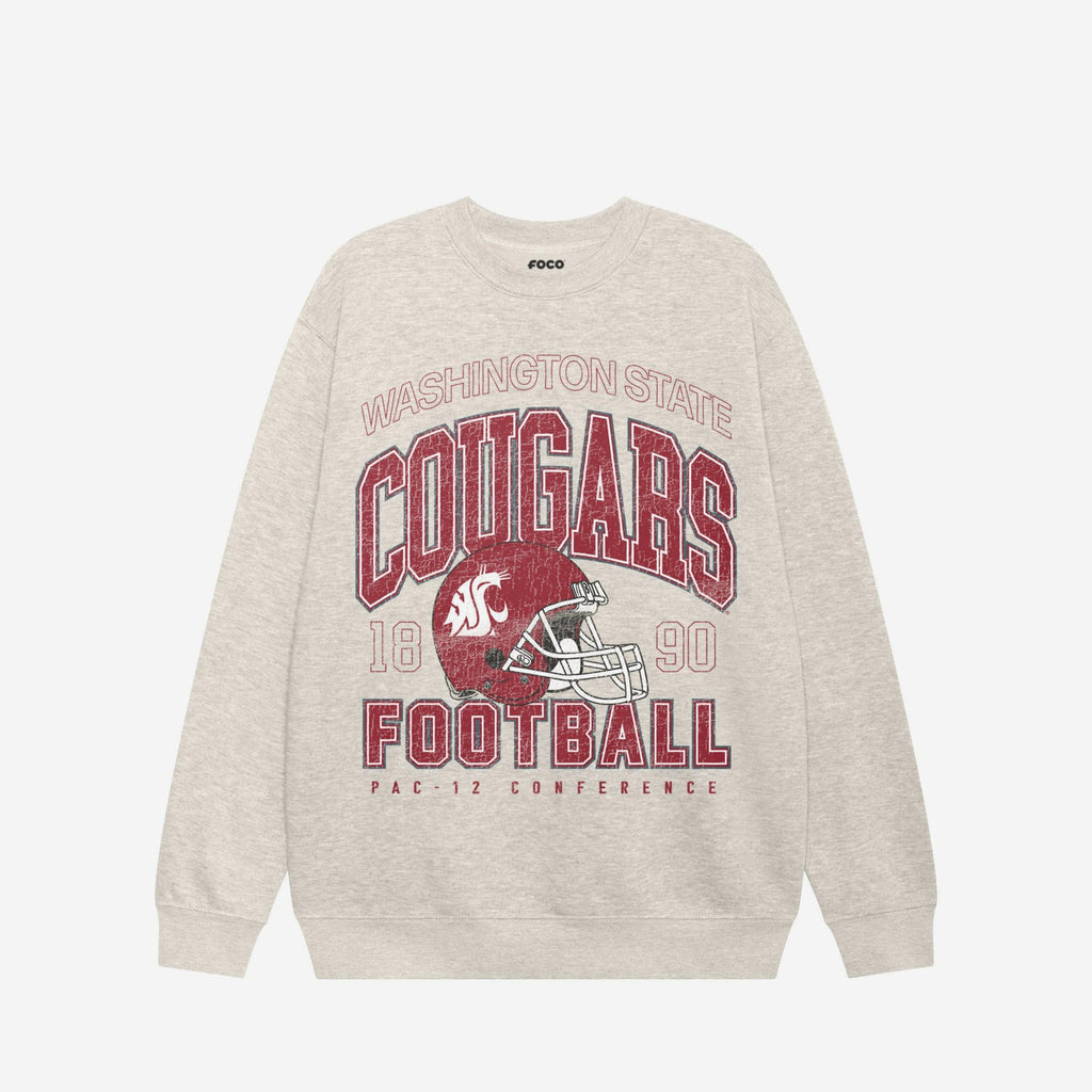 Washington State Cougars Varsity Crew Neck Sweatshirt FOCO S - FOCO.com