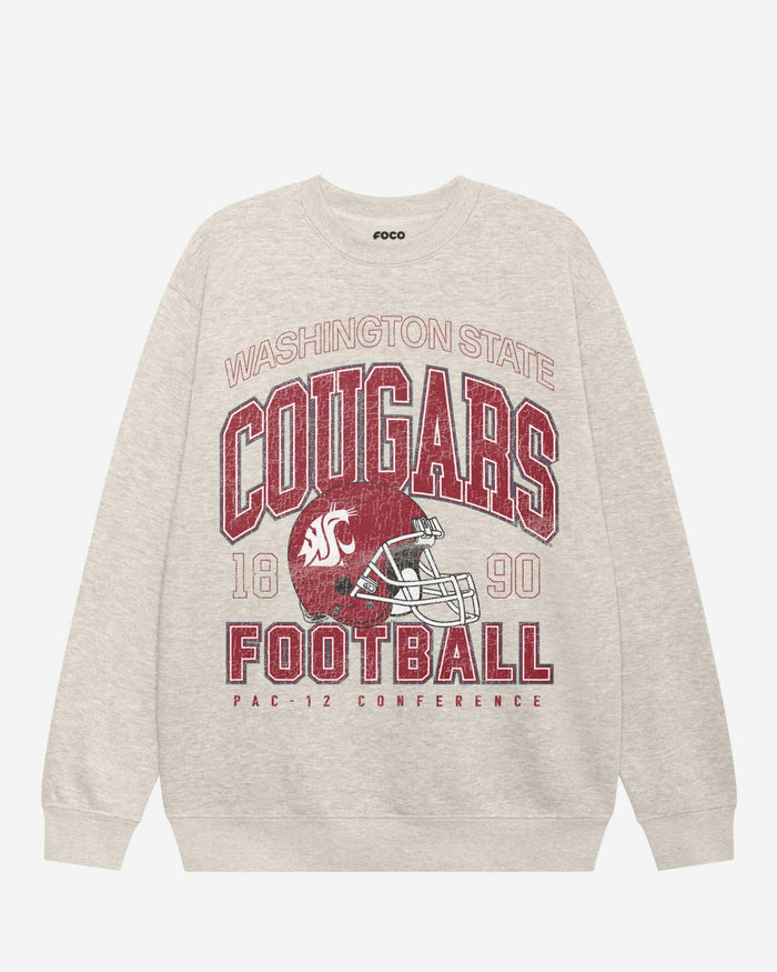 Washington State Cougars Varsity Crew Neck Sweatshirt FOCO S - FOCO.com