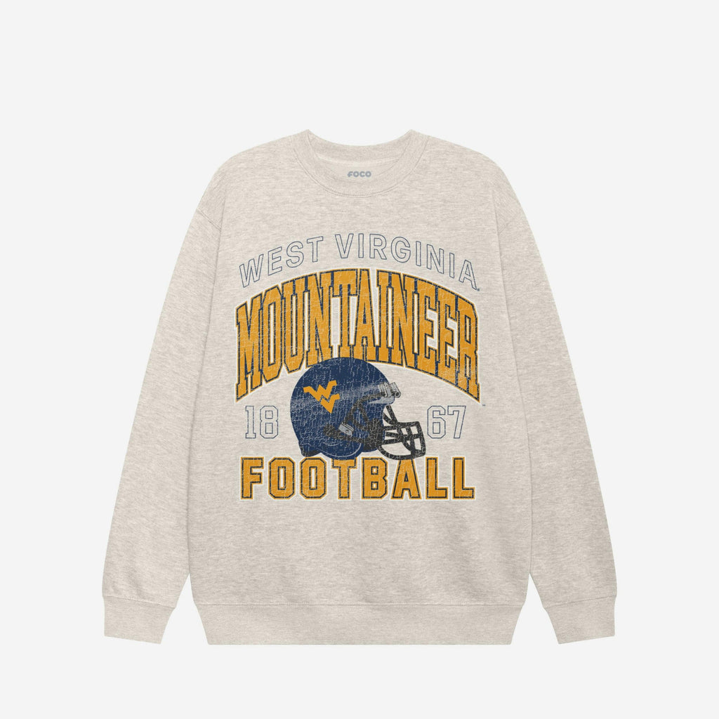 West Virginia Mountaineers Varsity Crew Neck Sweatshirt FOCO S - FOCO.com