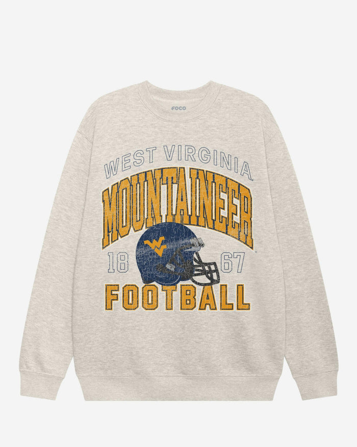 West Virginia Mountaineers Varsity Crew Neck Sweatshirt FOCO S - FOCO.com