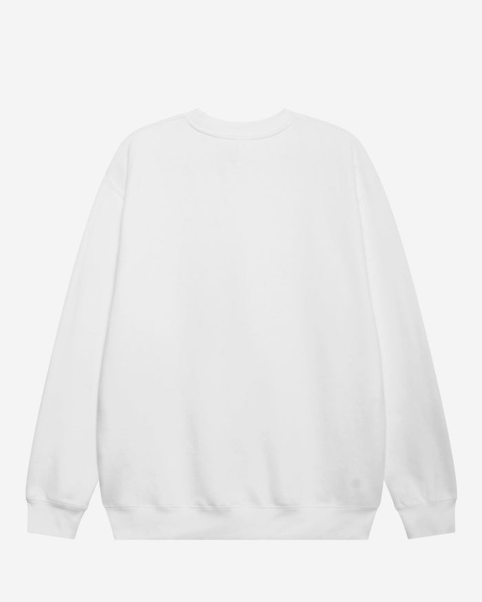 Los Angeles Rams Banner Crest Crew Neck Sweatshirt FOCO White S - FOCO.com