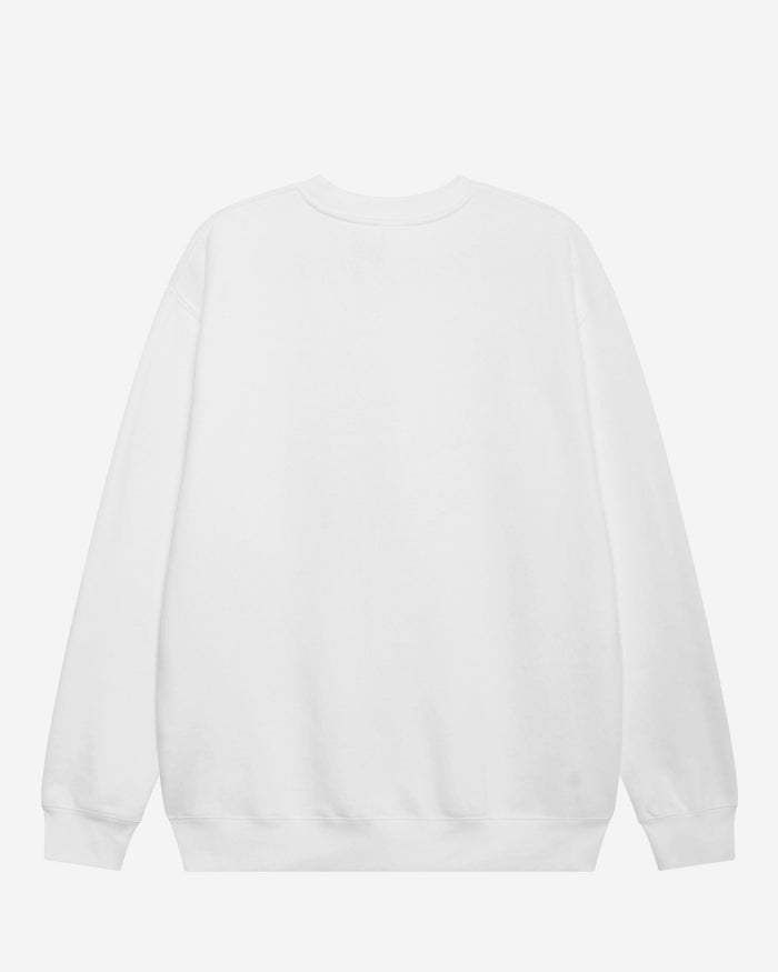 Los Angeles Rams Banner Crest Crew Neck Sweatshirt FOCO Athletic Heather S - FOCO.com