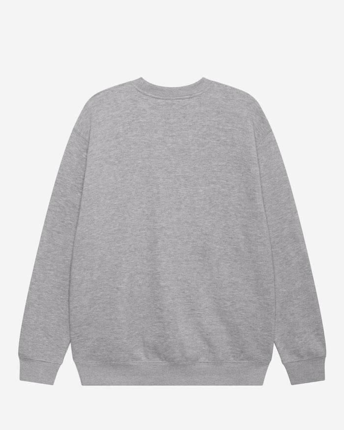 Tampa Bay Buccaneers Banner Crest Crew Neck Sweatshirt FOCO Athletic Heather S - FOCO.com