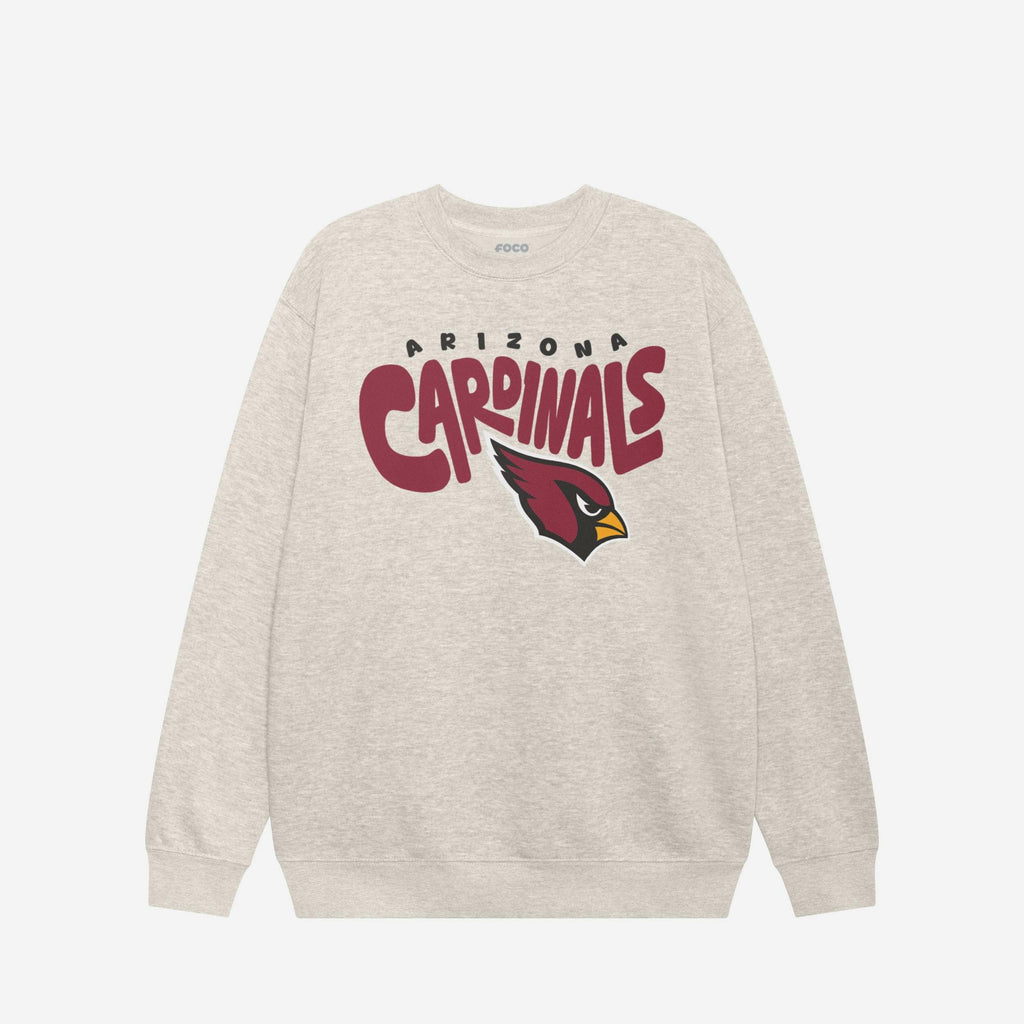 Arizona Cardinals Bubble Crew Neck Sweatshirt FOCO S - FOCO.com