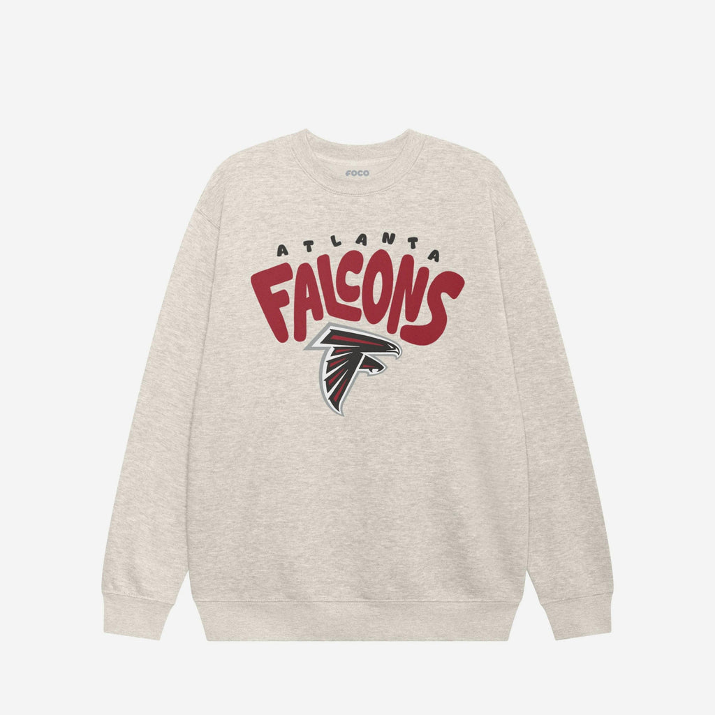 Atlanta Falcons Bubble Crew Neck Sweatshirt FOCO S - FOCO.com