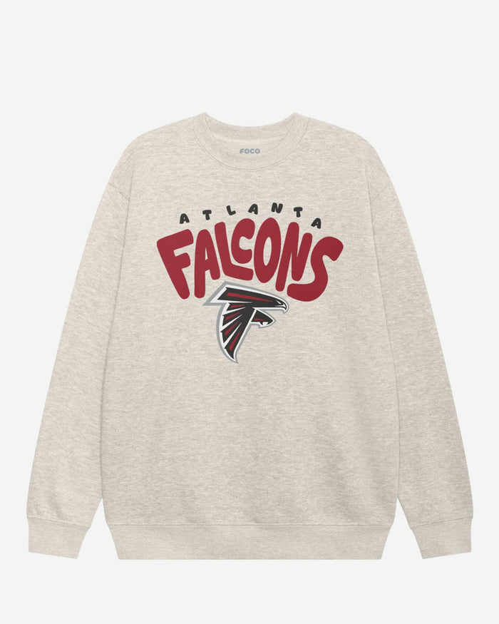Atlanta Falcons Bubble Crew Neck Sweatshirt FOCO S - FOCO.com