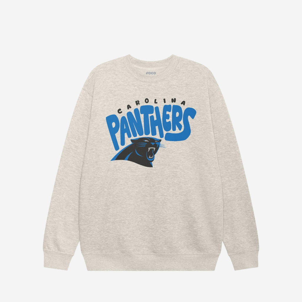 Carolina Panthers Bubble Crew Neck Sweatshirt FOCO S - FOCO.com