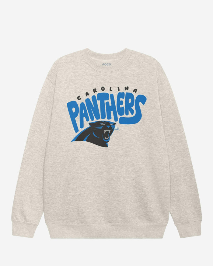 Carolina Panthers Bubble Crew Neck Sweatshirt FOCO