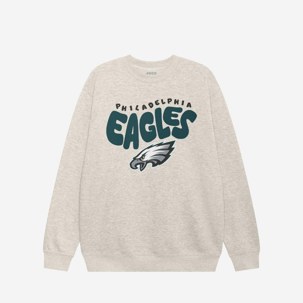 Philadelphia Eagles Bubble Crew Neck Sweatshirt FOCO S - FOCO.com
