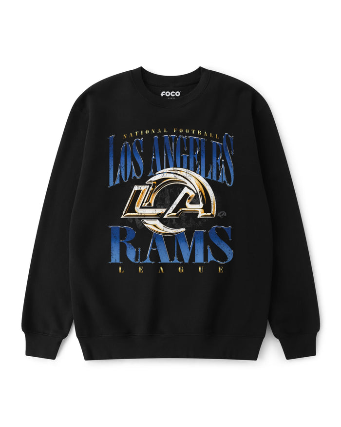 Los Angeles Rams Chrome Stack Crew Neck Sweatshirt