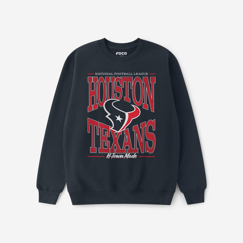 Houston Texans Diamond Dynasty Crew Neck Sweatshirt FOCO S - FOCO.com