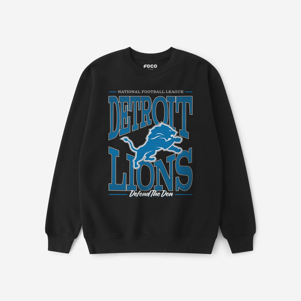 Detroit Lions Diamond Dynasty Crew Neck Sweatshirt FOCO S - FOCO.com