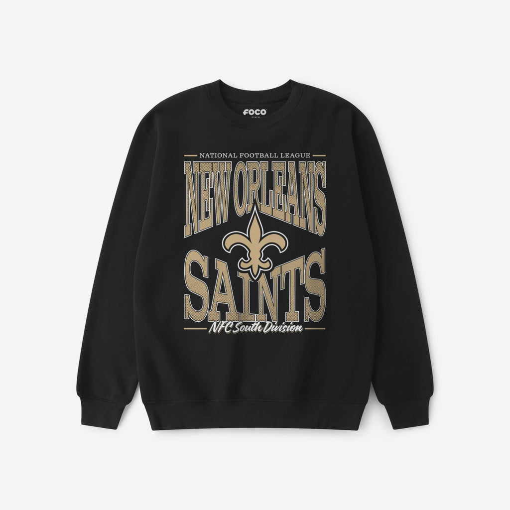 New Orleans Saints Diamond Dynasty Crew Neck Sweatshirt FOCO S - FOCO.com