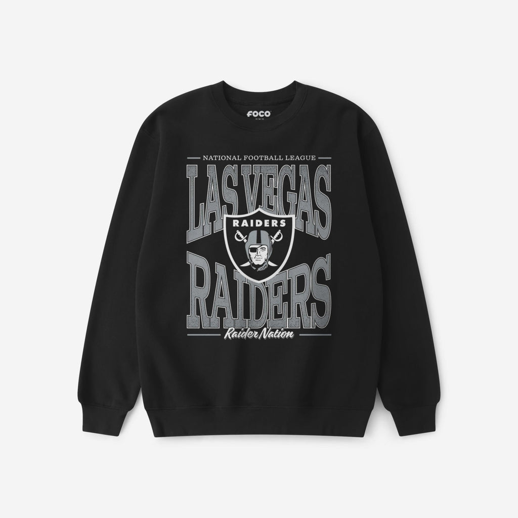 Las Vegas Raiders Diamond Dynasty Crew Neck Sweatshirt FOCO S - FOCO.com