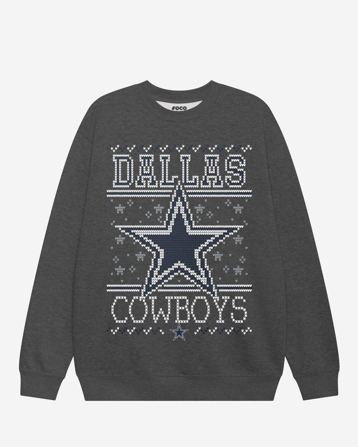 Dallas Cowboys Holiday Crew Neck Sweatshirt FOCO S - FOCO.com