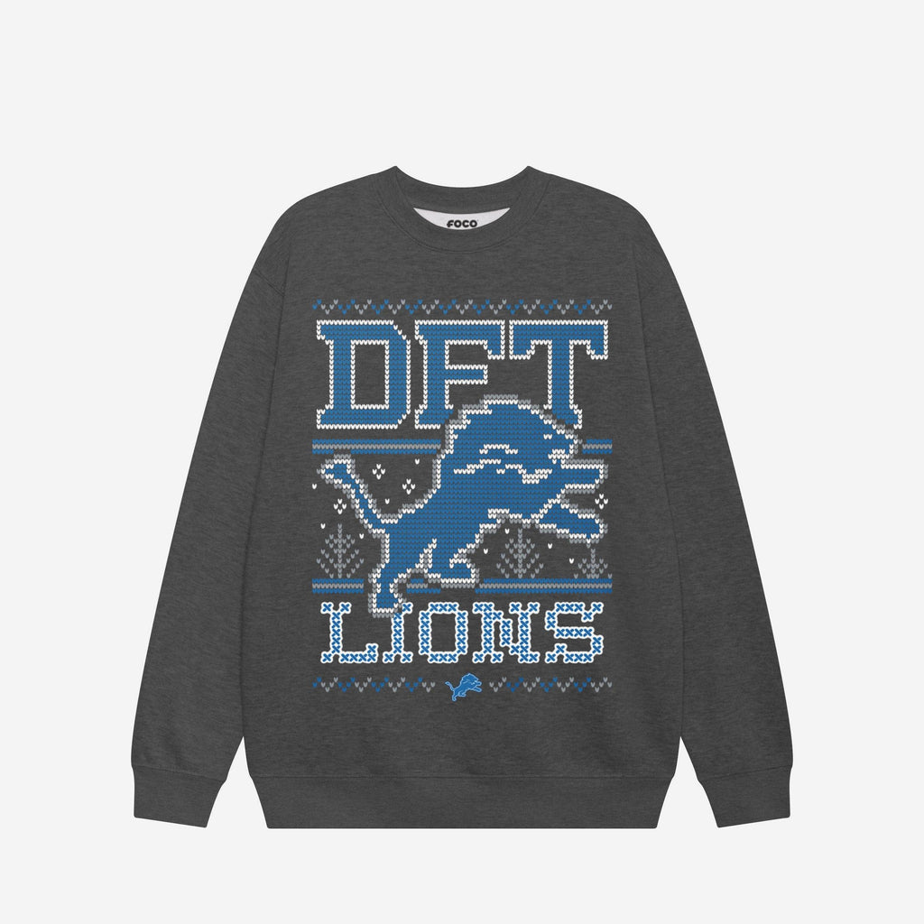 Detroit Lions Holiday Crew Neck Sweatshirt FOCO S - FOCO.com