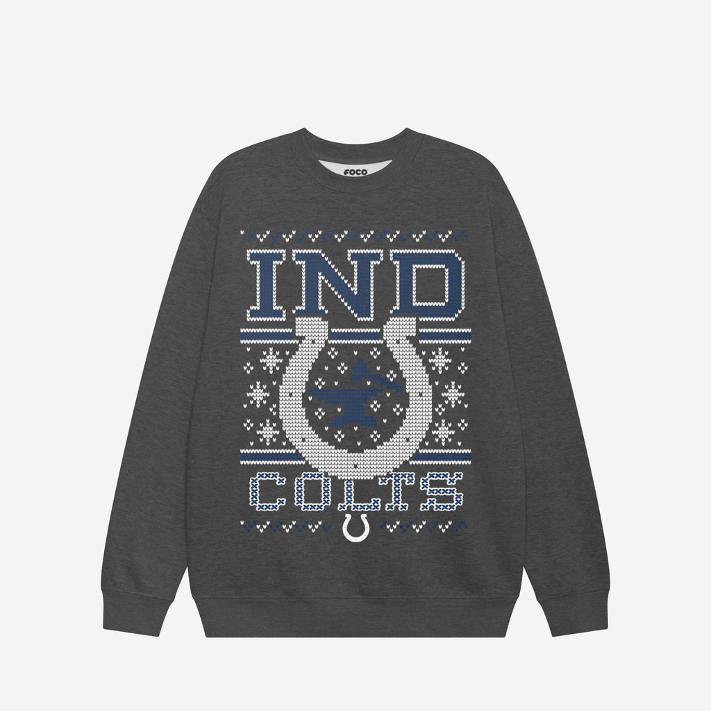 Indianapolis Colts Holiday Crew Neck Sweatshirt FOCO S - FOCO.com