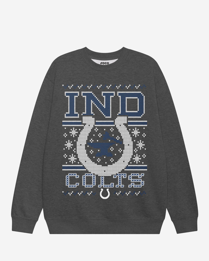 Indianapolis Colts Holiday Crew Neck Sweatshirt FOCO S - FOCO.com