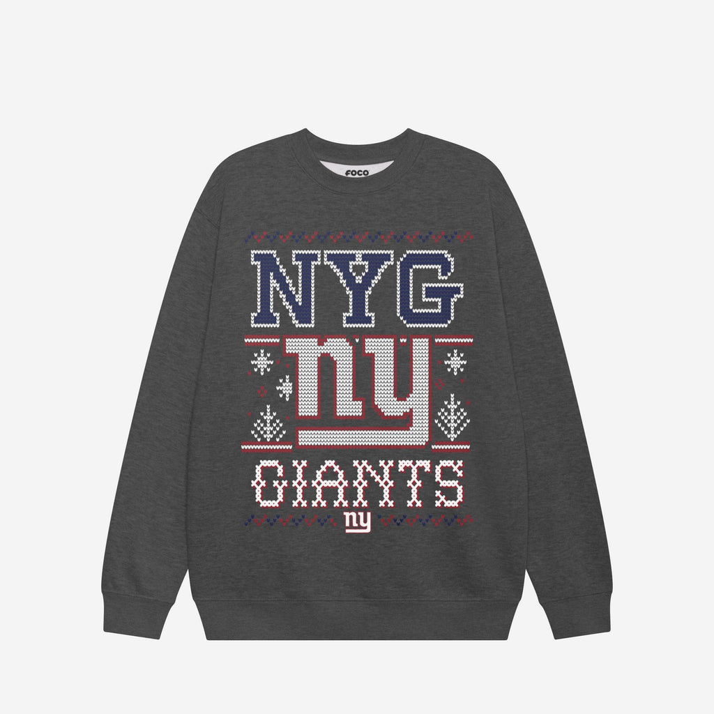New York Giants Holiday Crew Neck Sweatshirt FOCO S - FOCO.com