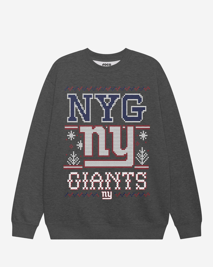 New York Giants Holiday Crew Neck Sweatshirt FOCO S - FOCO.com
