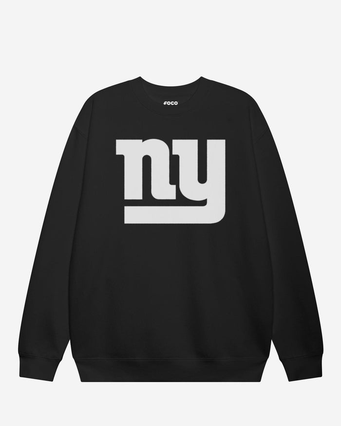 New York Giants Primary Logo Crew Neck Sweatshirt FOCO Black S - FOCO.com