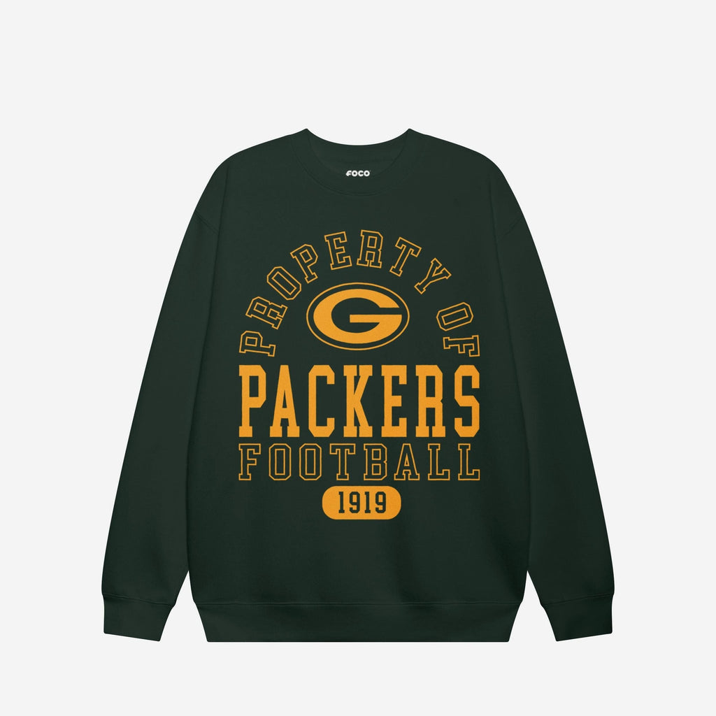 Green Bay Packers Property of Crew Neck Sweatshirt FOCO S - FOCO.com