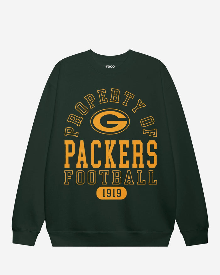 Green Bay Packers Property of Crew Neck Sweatshirt FOCO S - FOCO.com
