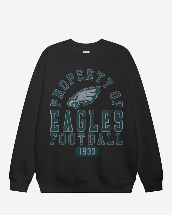 Philadelphia Eagles Property of Crew Neck Sweatshirt FOCO S - FOCO.com