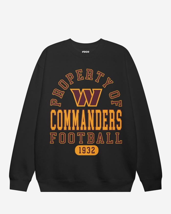Washington Commanders Property of Crew Neck Sweatshirt FOCO S - FOCO.com