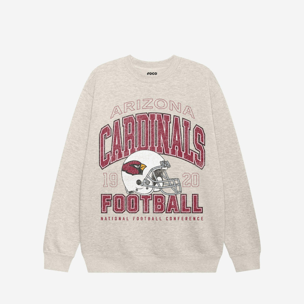 Arizona Cardinals Varsity Crew Neck Sweatshirt FOCO S - FOCO.com