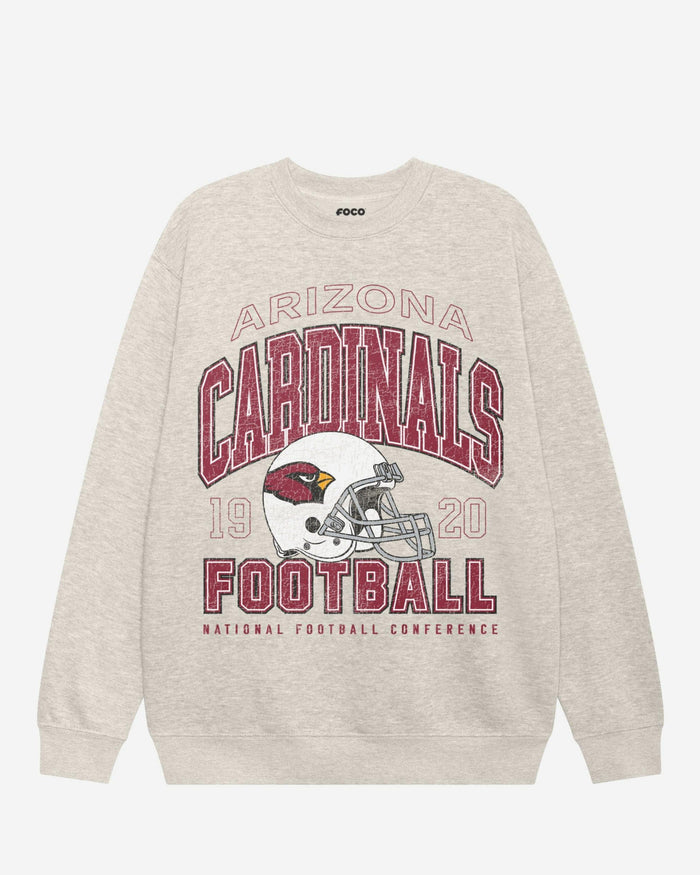 Arizona Cardinals Varsity Crew Neck Sweatshirt FOCO S - FOCO.com