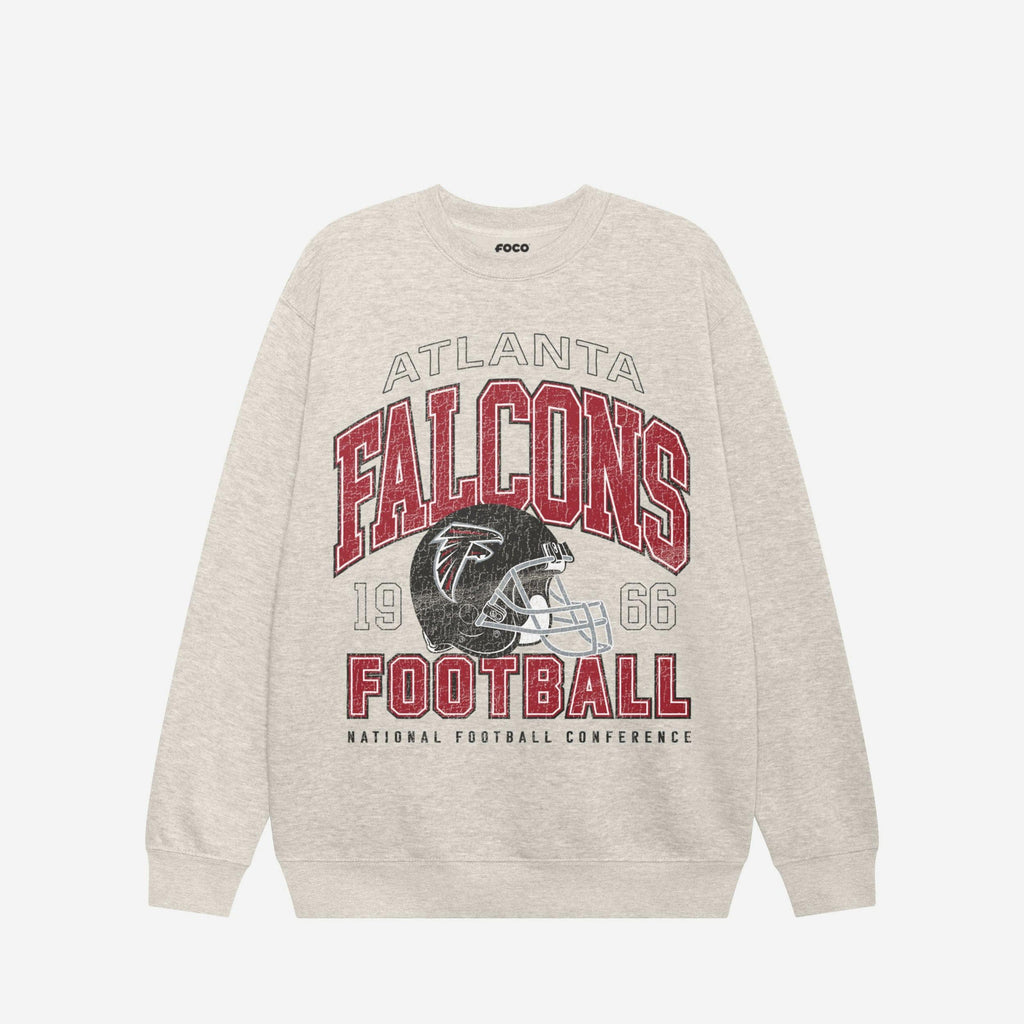 Atlanta Falcons Varsity Crew Neck Sweatshirt FOCO S - FOCO.com