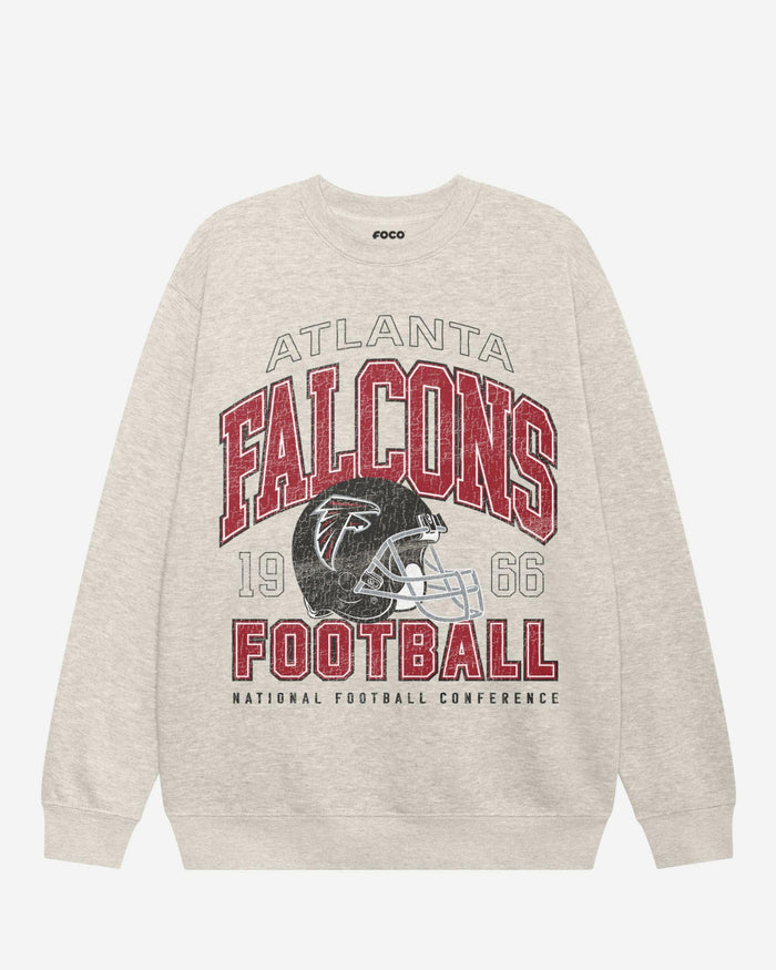 Atlanta Falcons Varsity Crew Neck Sweatshirt FOCO S - FOCO.com