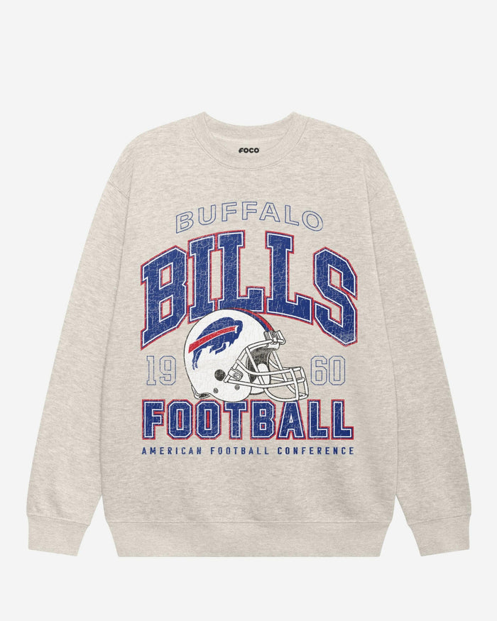 Buffalo Bills Varsity Crew Neck Sweatshirt FOCO S - FOCO.com