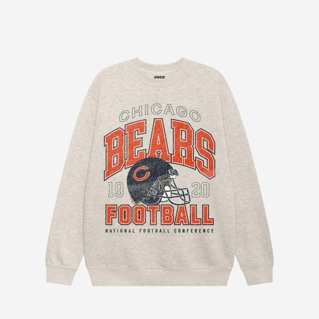 Chicago Bears Varsity Crew Neck Sweatshirt FOCO S - FOCO.com