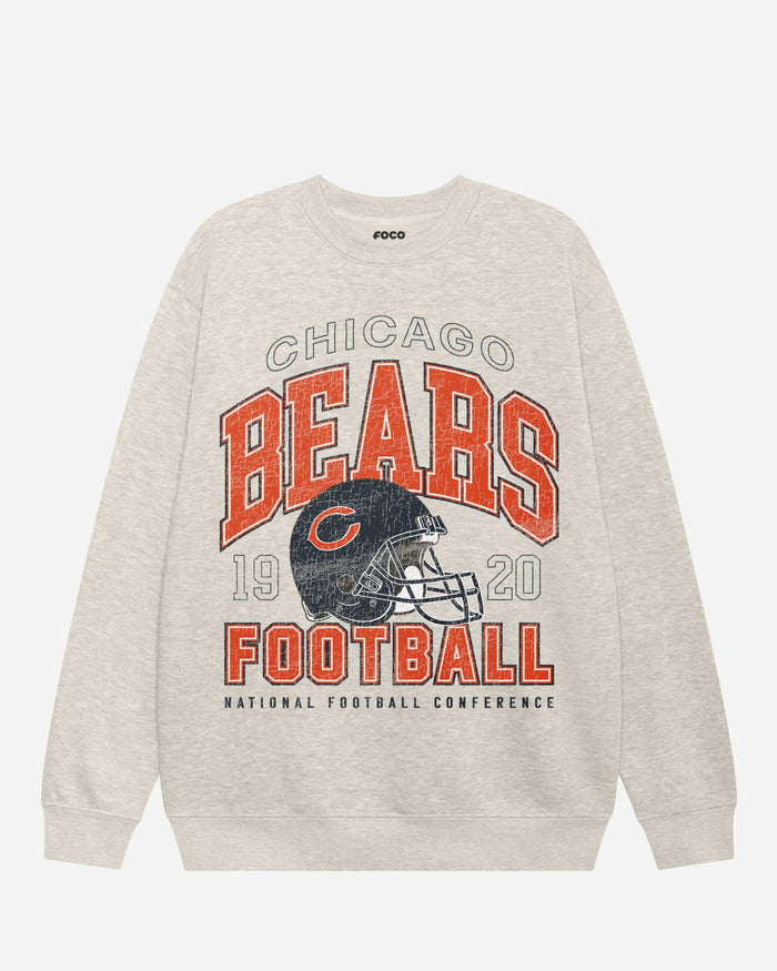 Chicago Bears Varsity Crew Neck Sweatshirt FOCO S - FOCO.com