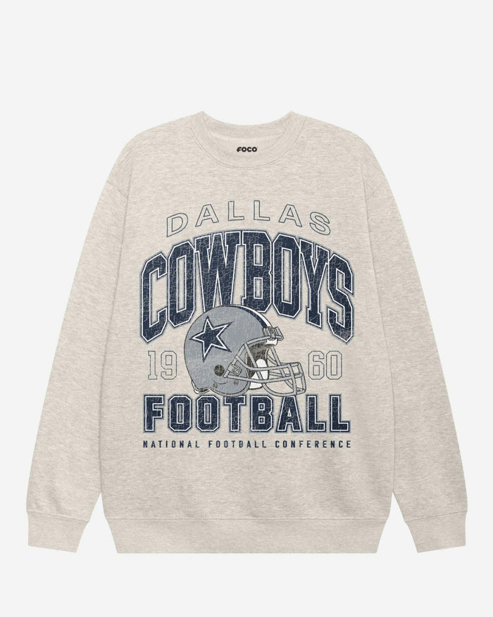 Dallas Cowboys Varsity Crew Neck Sweatshirt FOCO S - FOCO.com