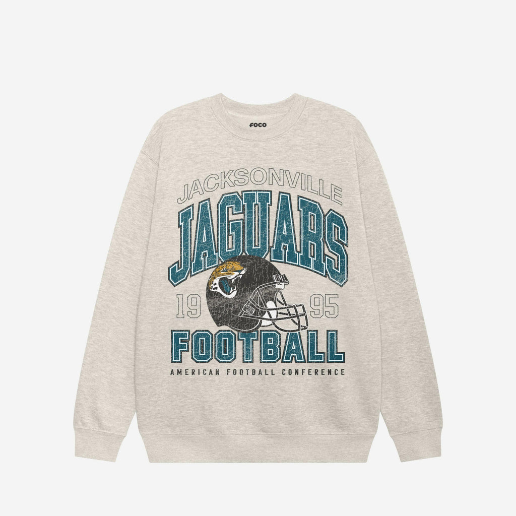 Jacksonville Jaguars Varsity Crew Neck Sweatshirt FOCO S - FOCO.com