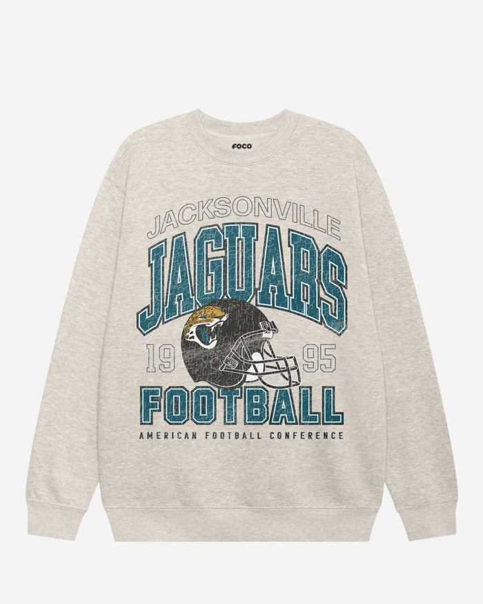 Jacksonville Jaguars Varsity Crew Neck Sweatshirt FOCO S - FOCO.com