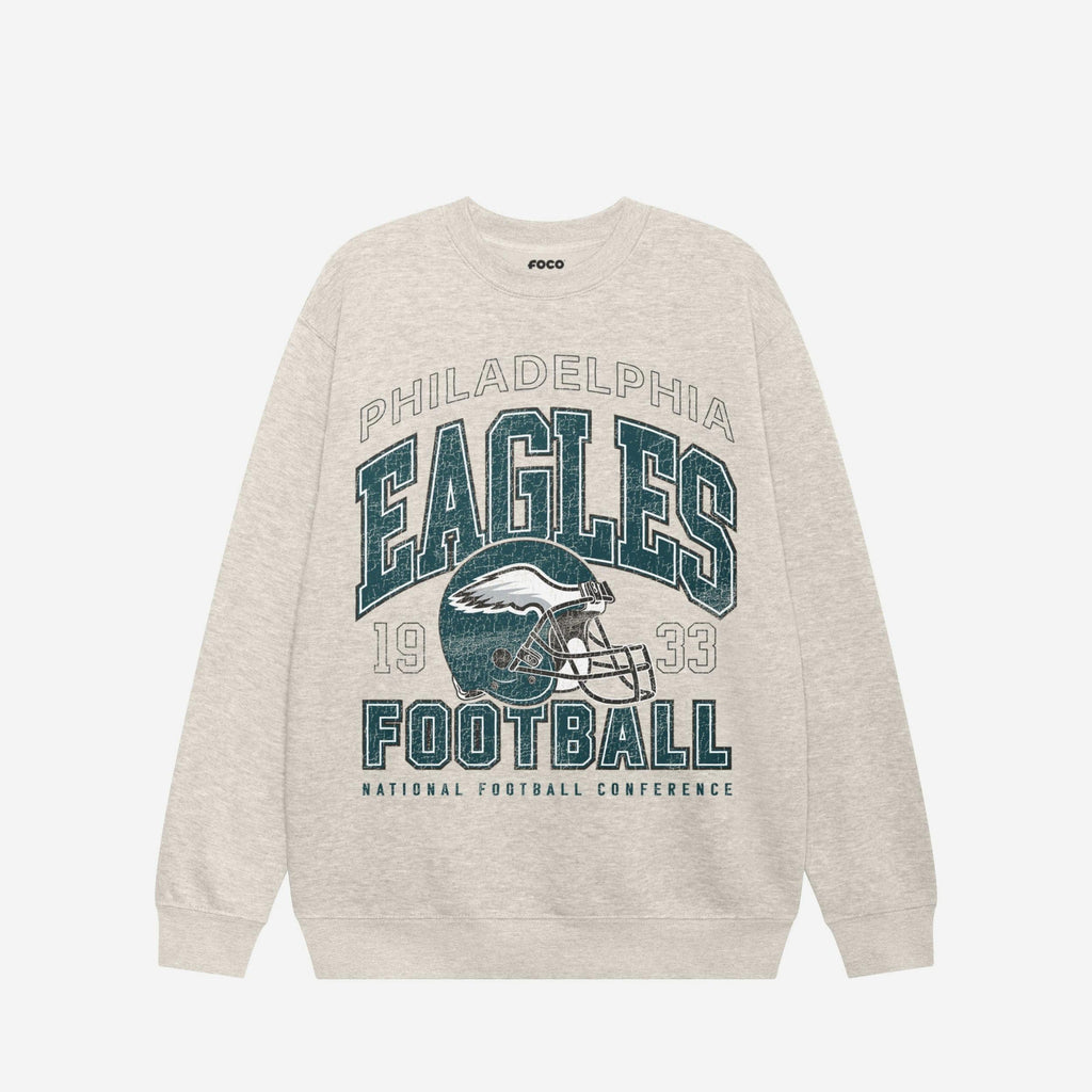 Philadelphia Eagles Varsity Crew Neck Sweatshirt FOCO S - FOCO.com