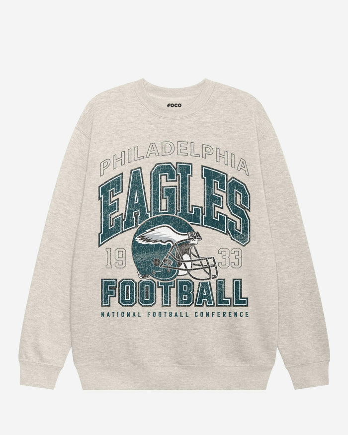 Philadelphia Eagles Varsity Crew Neck Sweatshirt FOCO S - FOCO.com