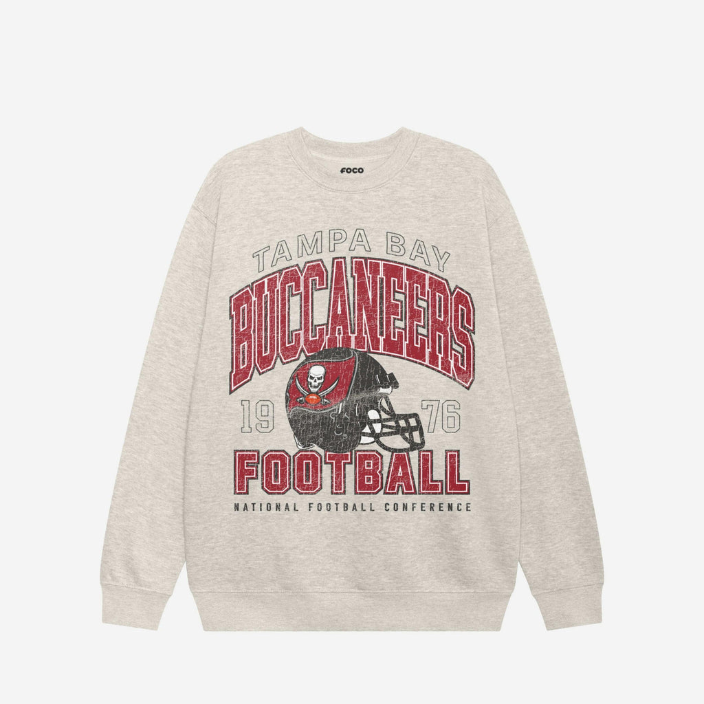 Tampa Bay Buccaneers Varsity Crew Neck Sweatshirt FOCO S - FOCO.com