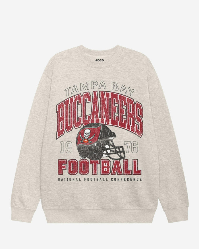 Tampa Bay Buccaneers Varsity Crew Neck Sweatshirt FOCO S - FOCO.com