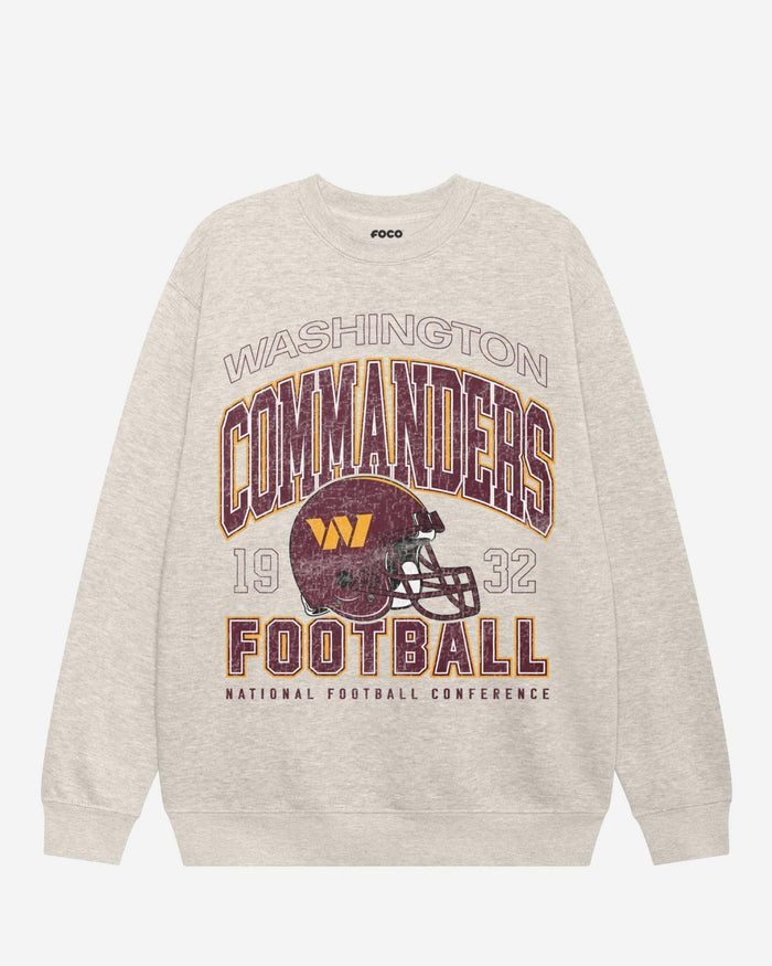 Washington Commanders Varsity Crew Neck Sweatshirt FOCO S - FOCO.com