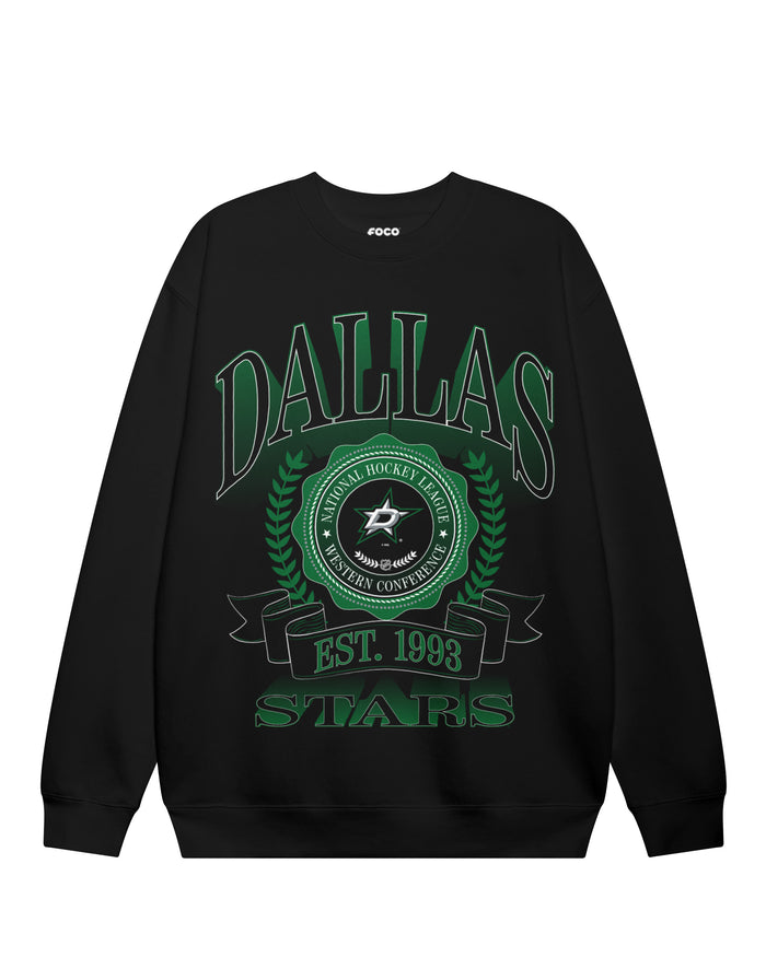 Dallas Stars Banner Crest Crew Neck Sweatshirt