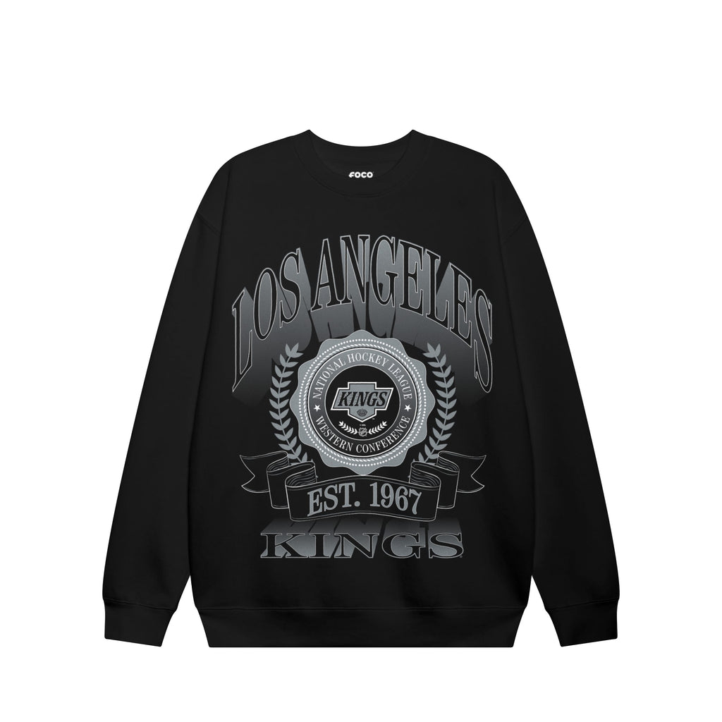 Los Angeles Kings Banner Crest Crew Neck Sweatshirt