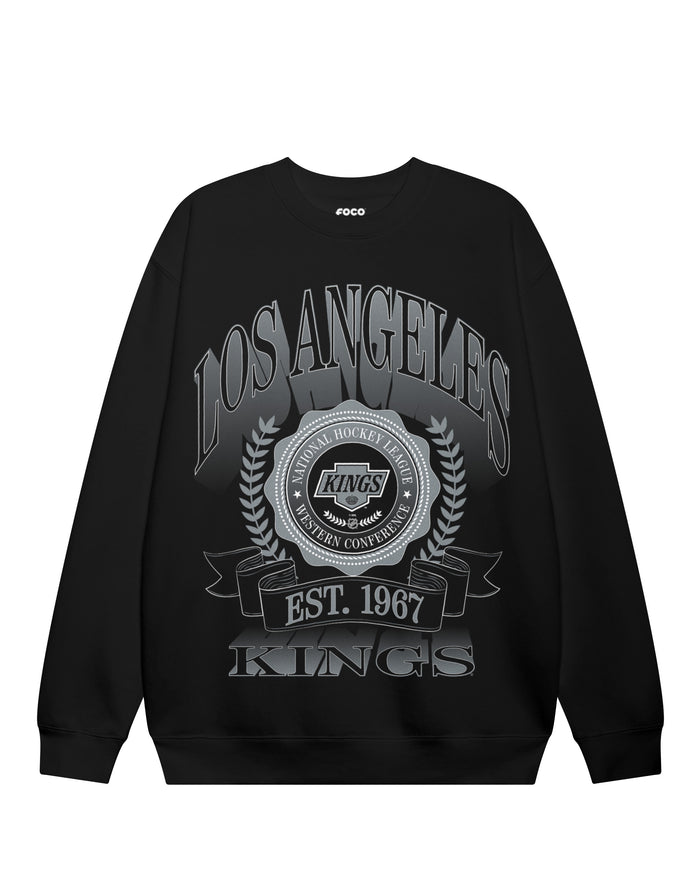 Los Angeles Kings Banner Crest Crew Neck Sweatshirt